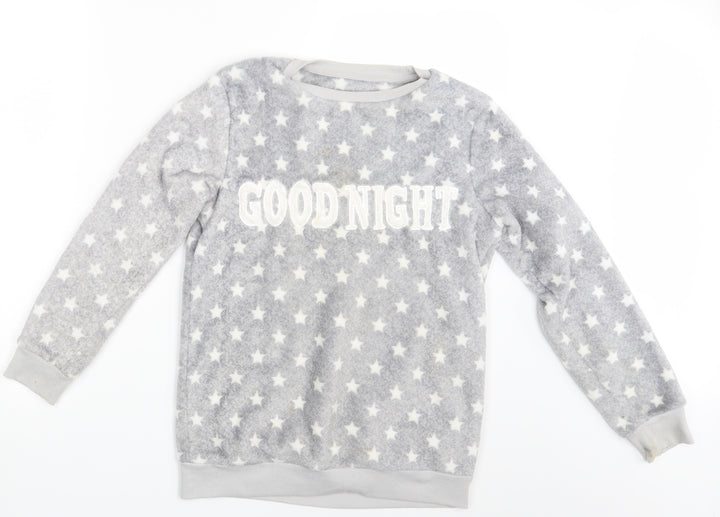 YD Girls Grey Polka Dot  Pullover Jumper Size 12-13 Years  - Goodnight