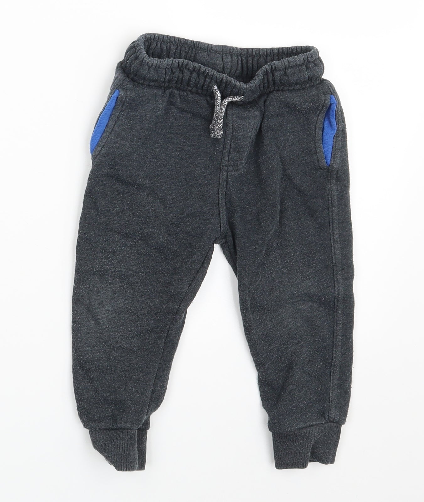 F&F Boys Grey   Jogger Leggings Size 18-24 Months  - Waist 16in; Inside  leg 10in