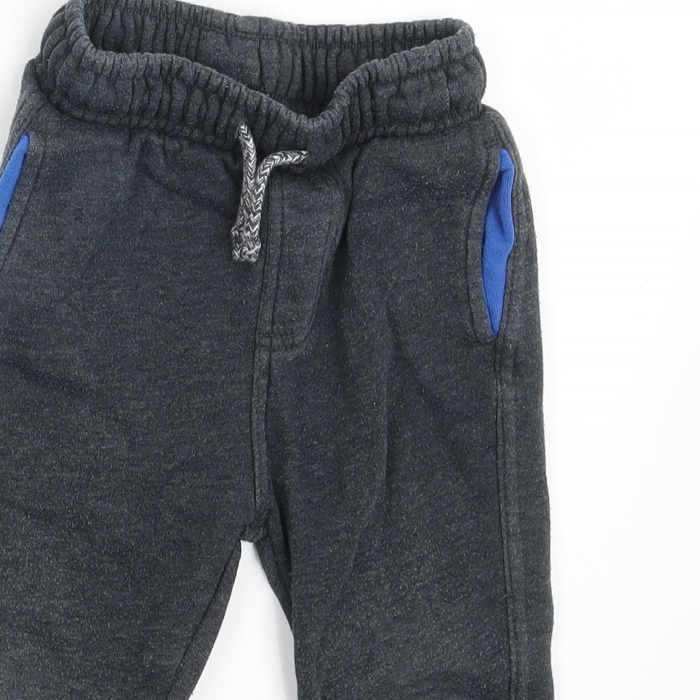 F&F Boys Grey   Jogger Leggings Size 18-24 Months  - Waist 16in; Inside  leg 10in