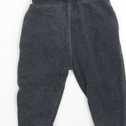 F&F Boys Grey   Jogger Leggings Size 18-24 Months  - Waist 16in; Inside  leg 10in