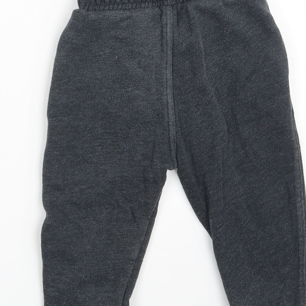 F&F Boys Grey   Jogger Leggings Size 18-24 Months  - Waist 16in; Inside  leg 10in