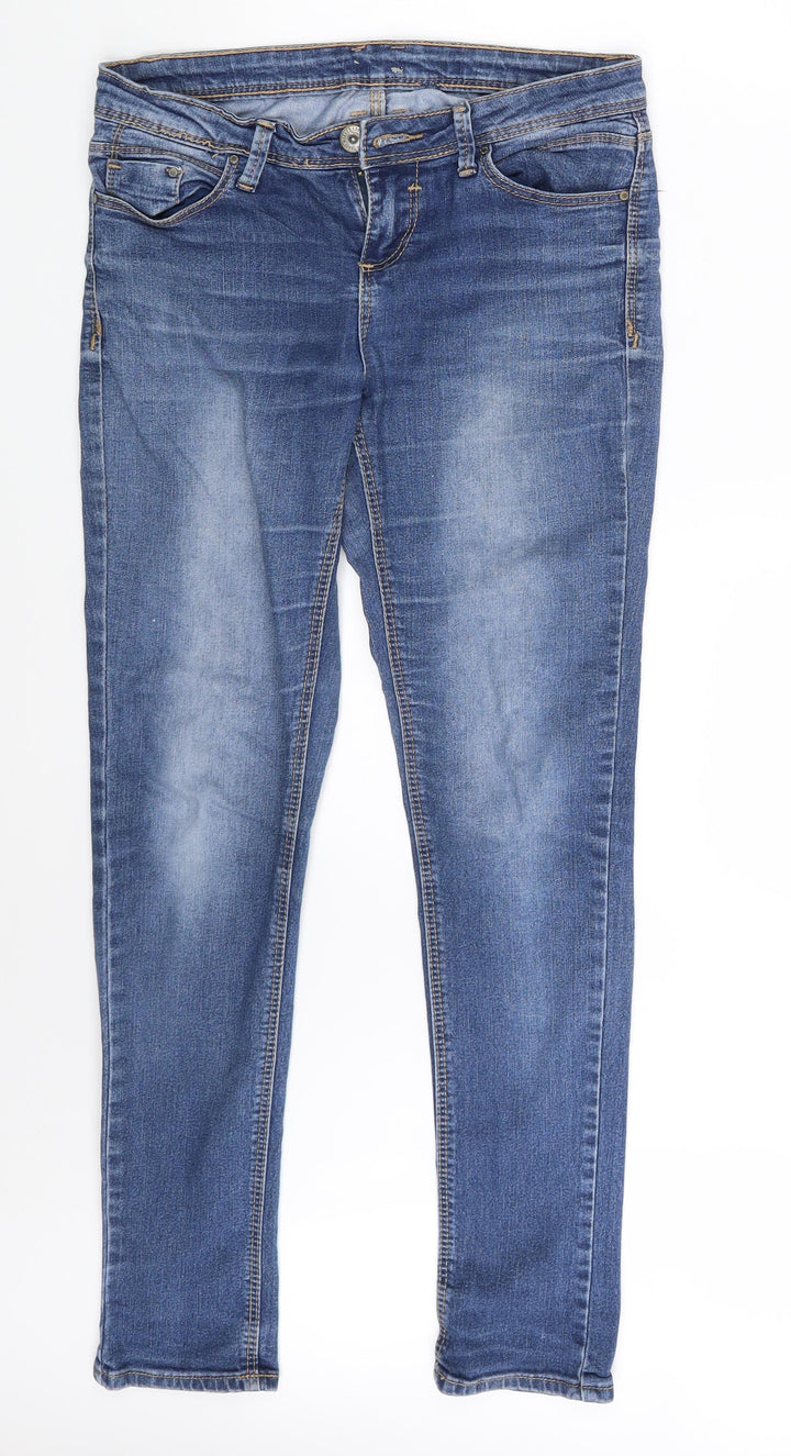 Denim Co. Womens Blue Denim Skinny Jeans Size 8 L30 in