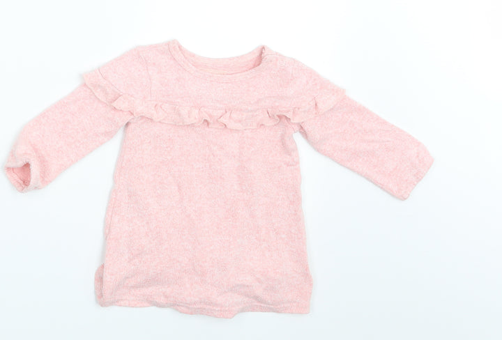 Primark Girls Pink T-Shirt Dress Size 9-12 Months