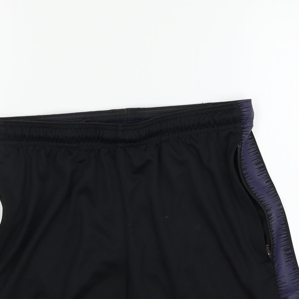 Nike Mens Black Geometric  Sweat Shorts Size M