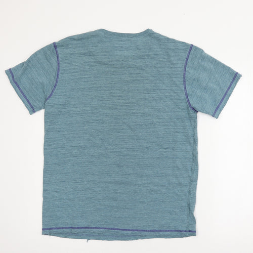 Retrofit Mens Blue  Jersey  T-Shirt Size M  - Union Jack