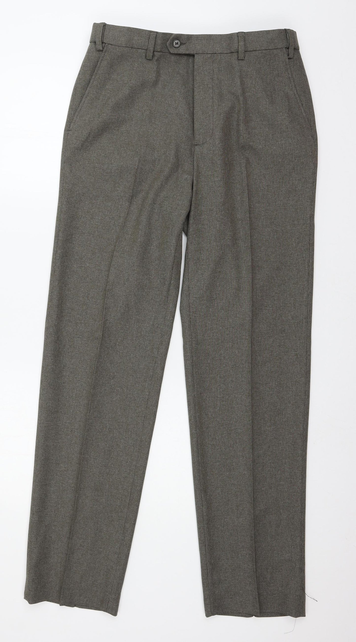 Marks and Spencer Mens Brown   Trousers  Size 32 in L33 in