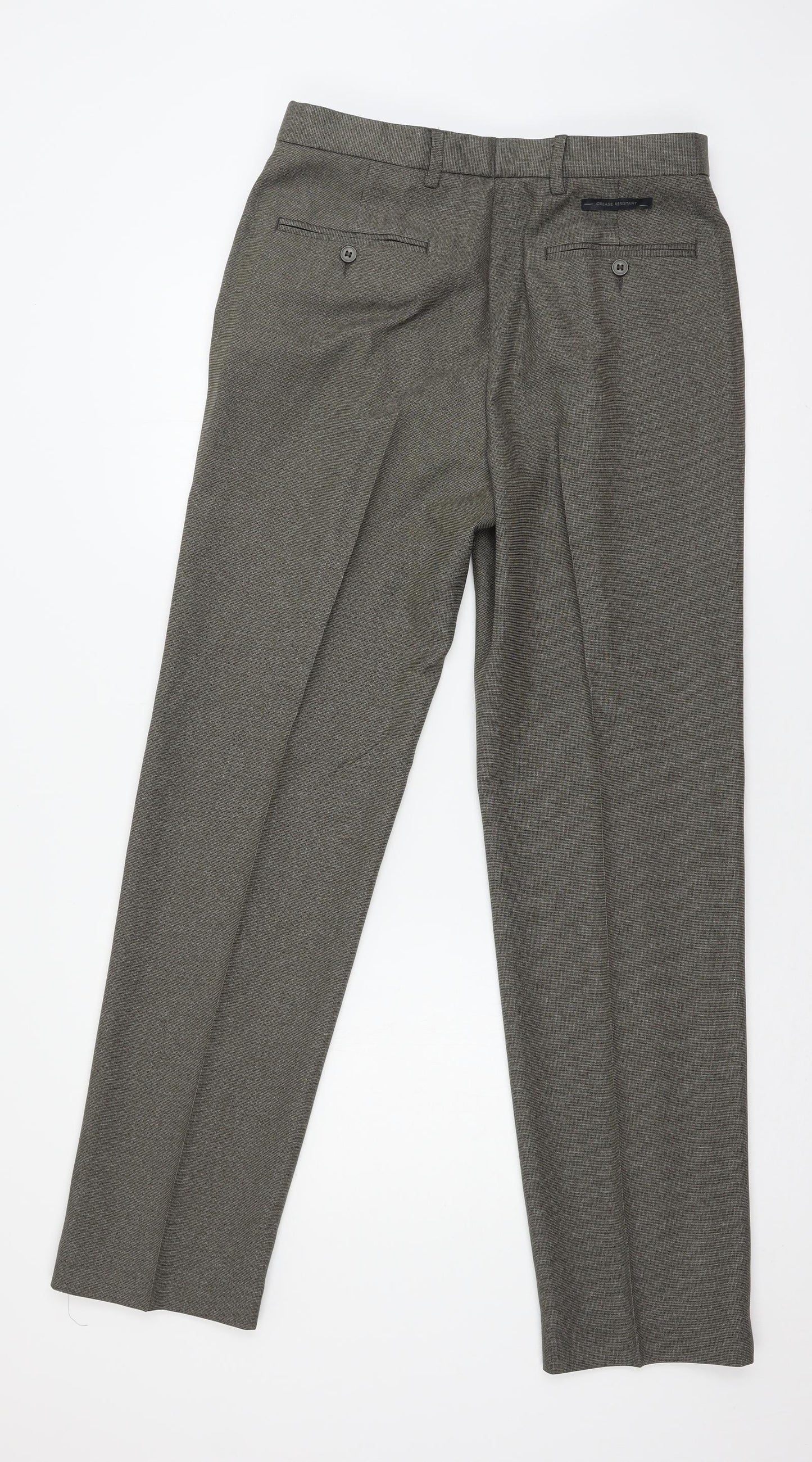 Marks and Spencer Mens Brown   Trousers  Size 32 in L33 in