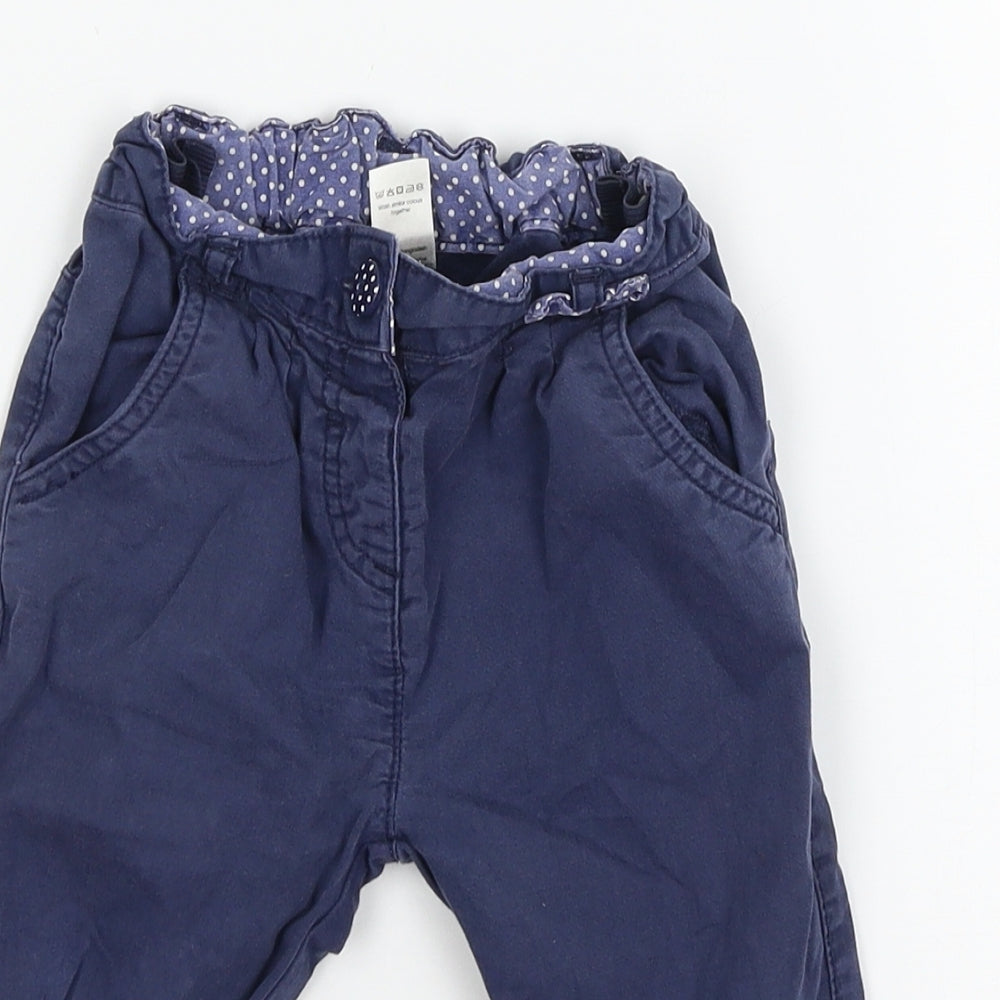 TU Girls Blue   Cargo Trousers Size 18-24 Months