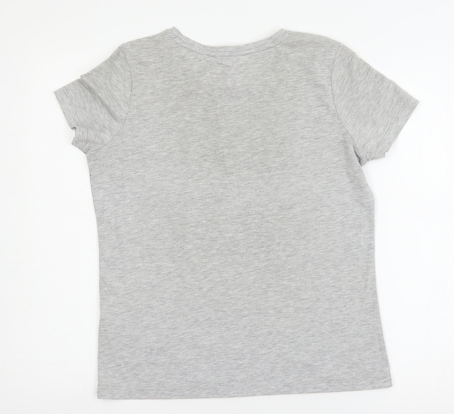 Very Womens Grey  Jersey Basic T-Shirt Size 10