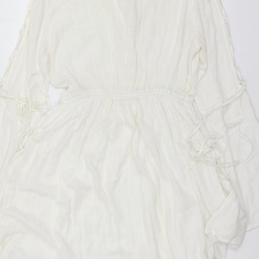 River Island Womens Ivory   Skater Dress  Size 10