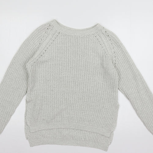 Papaya Womens Grey  Knit Pullover Jumper Size S