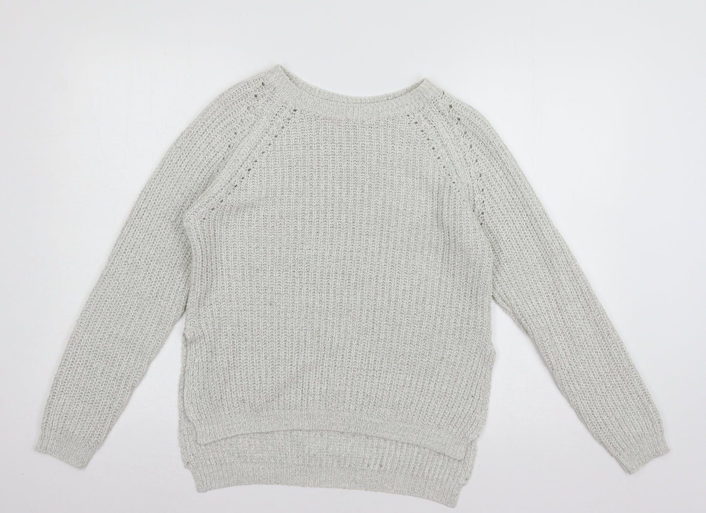 Papaya Womens Grey  Knit Pullover Jumper Size S