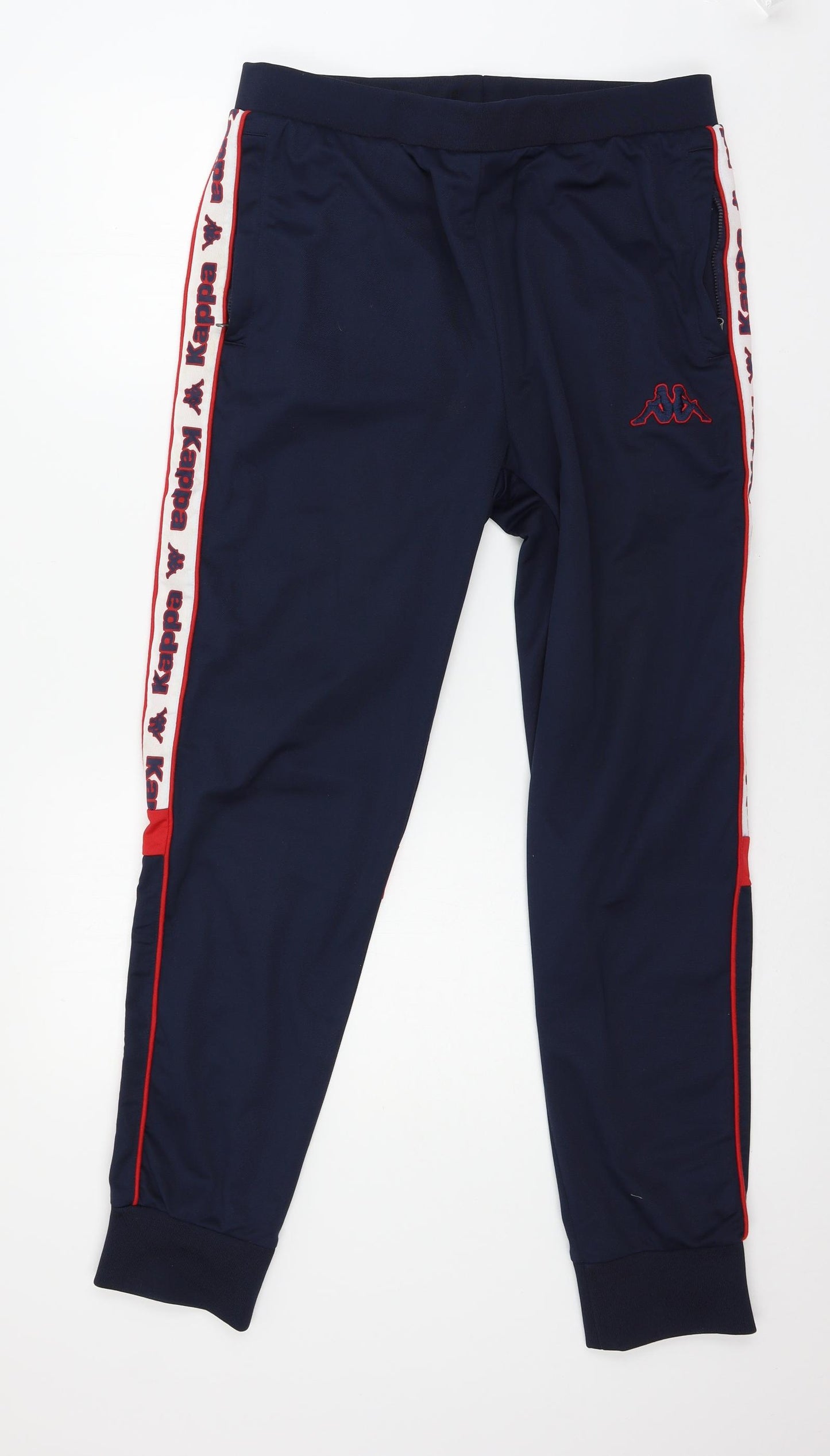 Kappa Womens Blue  Jersey Jogger Trousers Size M L29 in