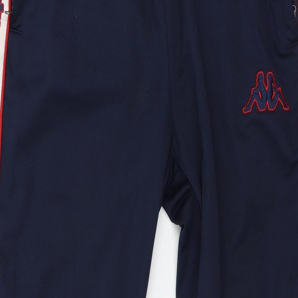 Kappa Womens Blue  Jersey Jogger Trousers Size M L29 in