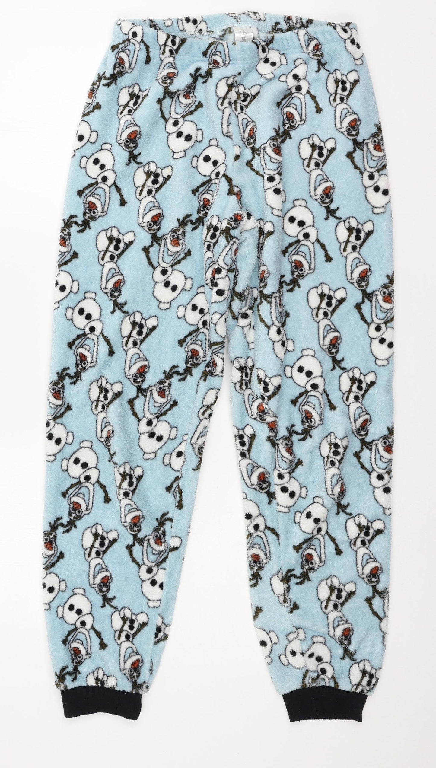 Love to Lounge Womens Blue Geometric Microfibre Capri Pyjama Pants Size 10  - Olaf