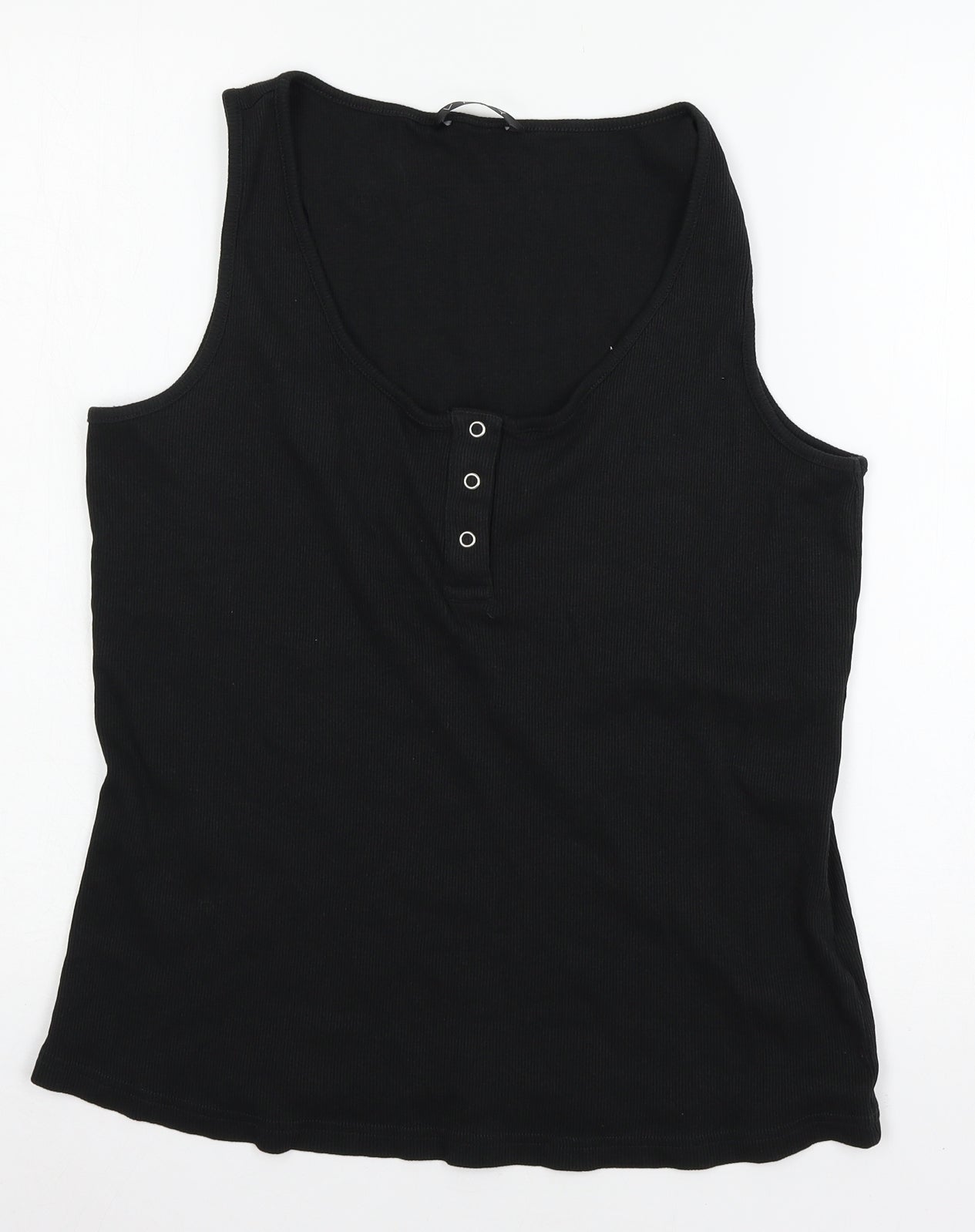 Very Womens Black  Jersey Basic Tank Size 18