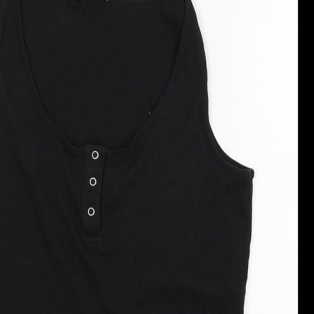 Very Womens Black  Jersey Basic Tank Size 18