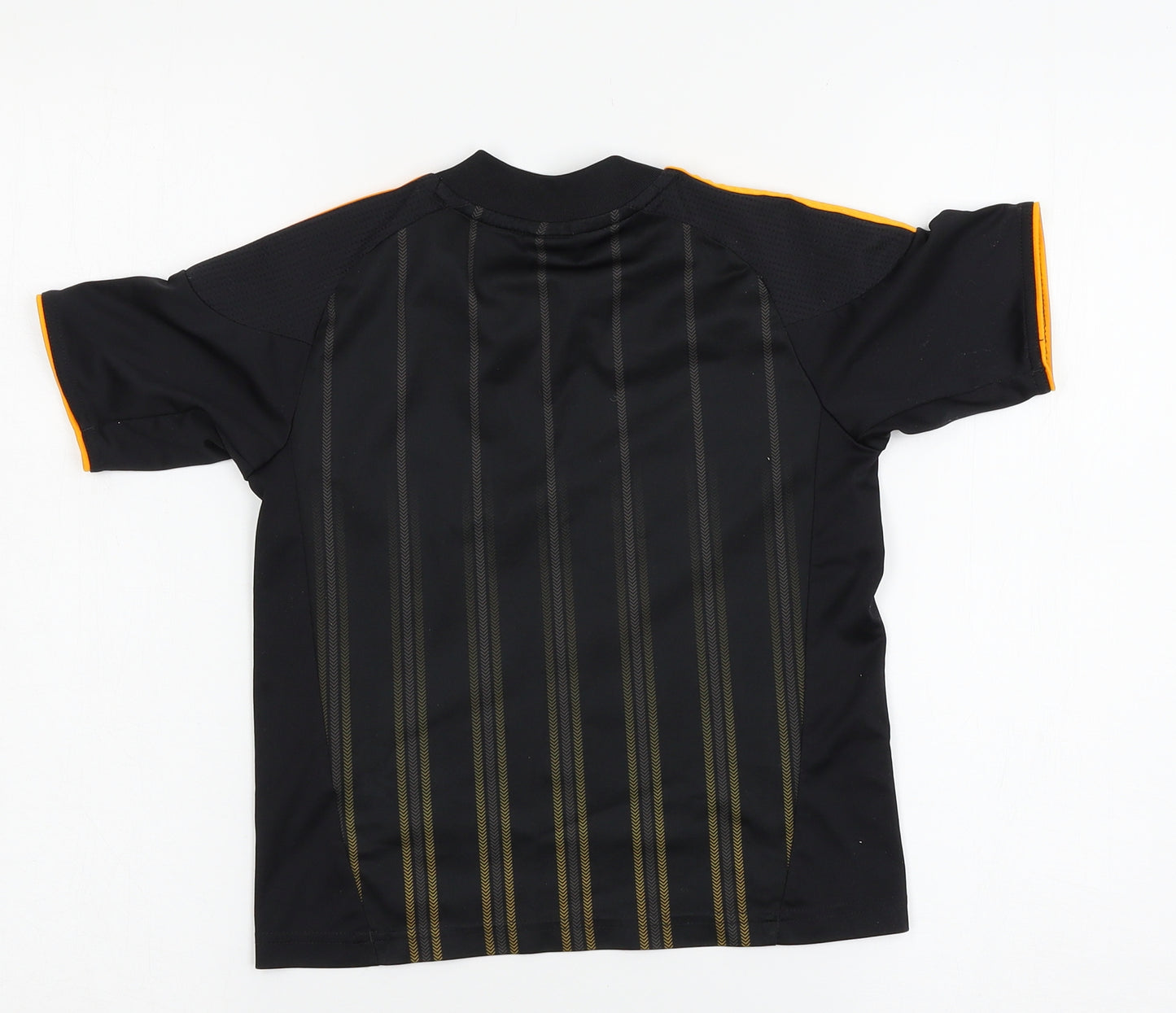 adidas Boys Black  Jersey Basic T-Shirt Size 5-6 Years  - Chelsea F.C