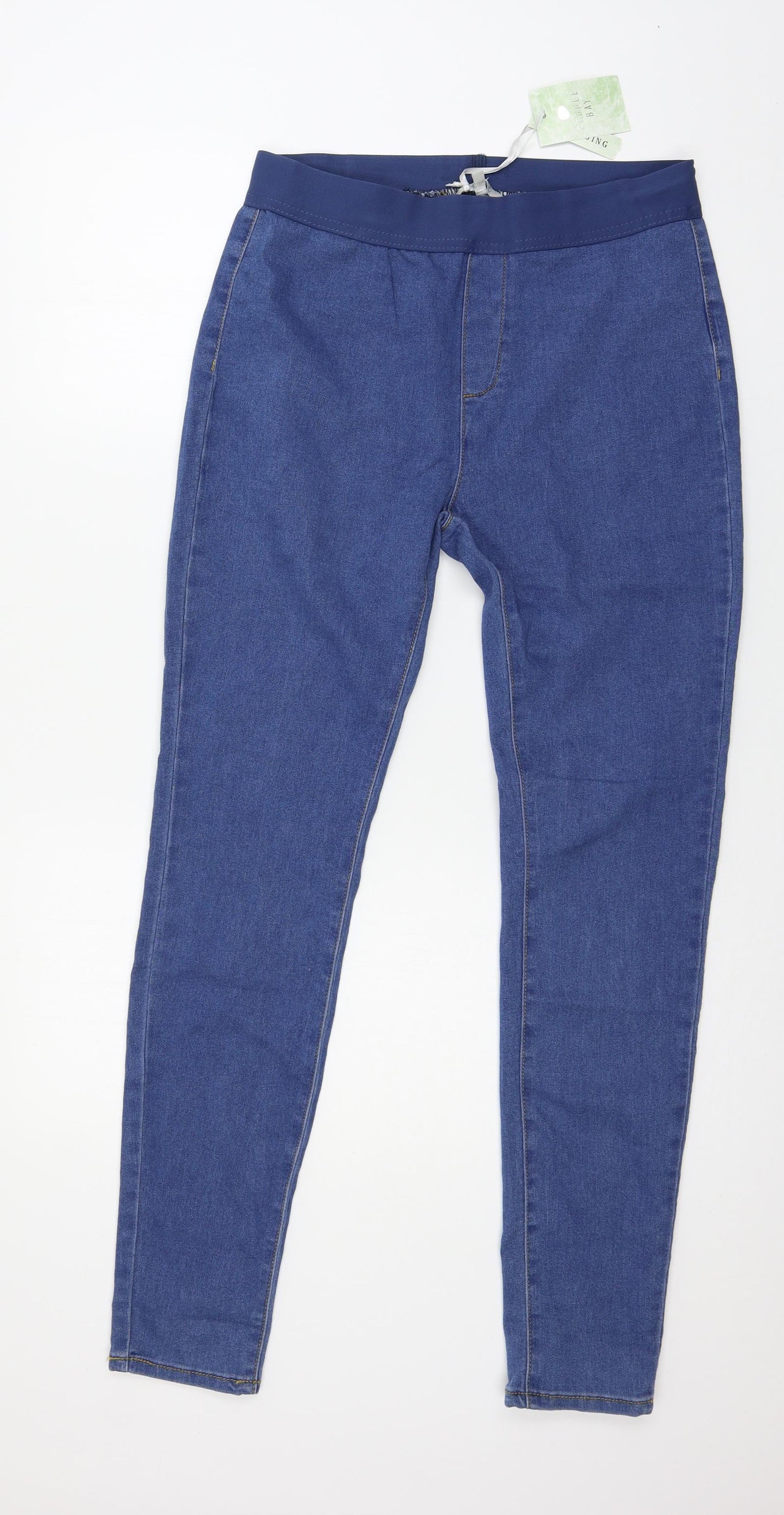 Pebble Bay Womens Blue  Denim Skinny Jeans Size 12 L29 in
