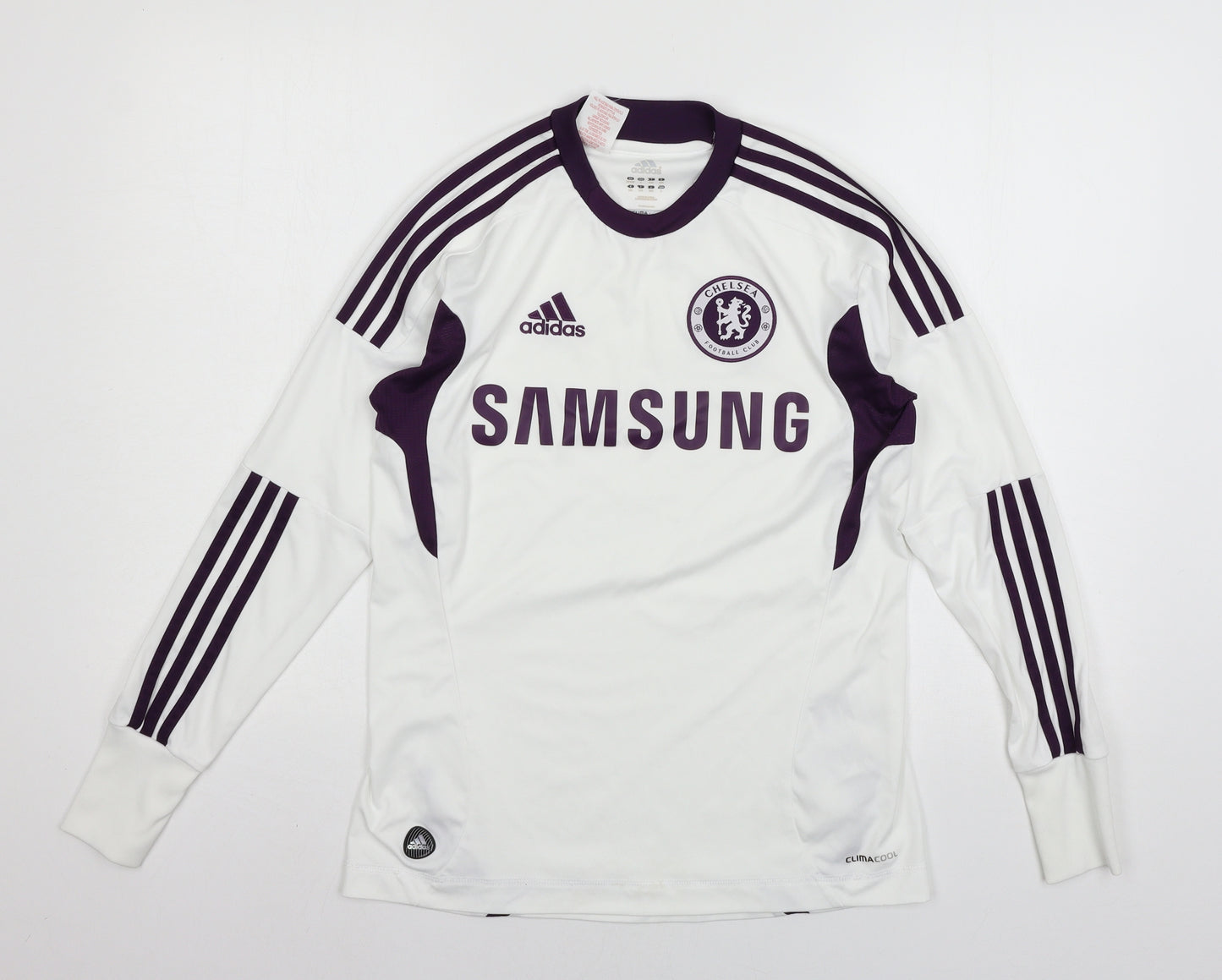 adidas Boys White  Jersey Basic T-Shirt Size 13-14 Years  - Chelsea F.C