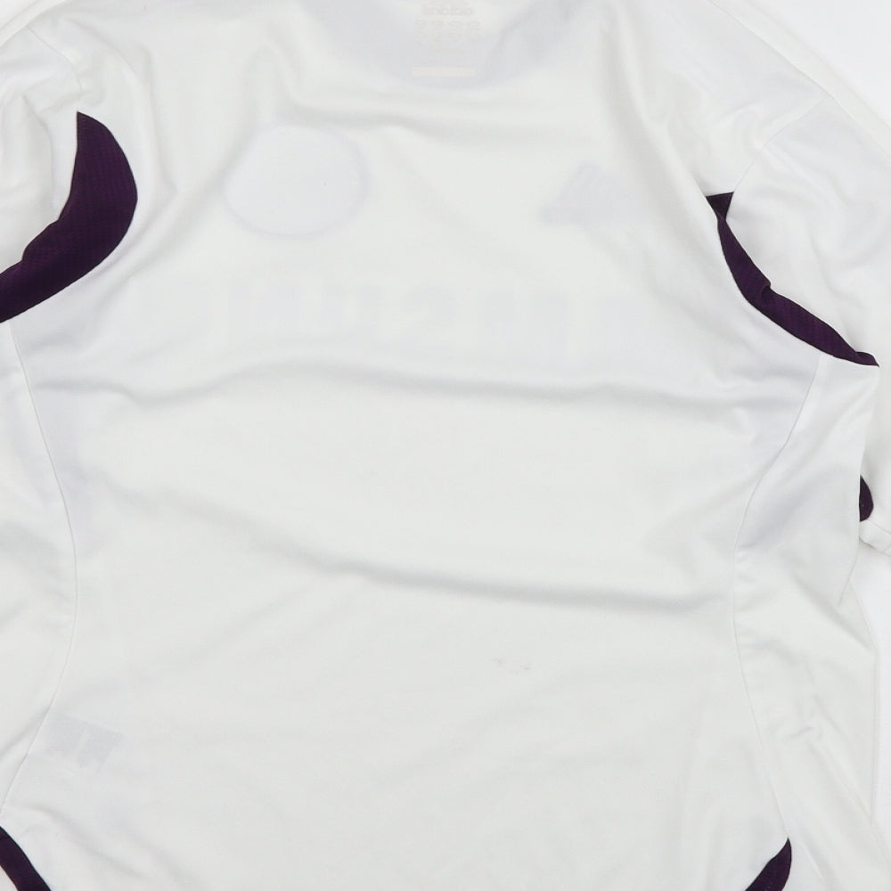 adidas Boys White  Jersey Basic T-Shirt Size 13-14 Years  - Chelsea F.C