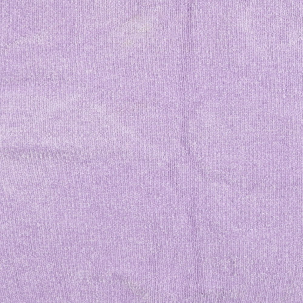 Alfred Dunner Womens Purple Check Knit Pullover Jumper Size 2XL