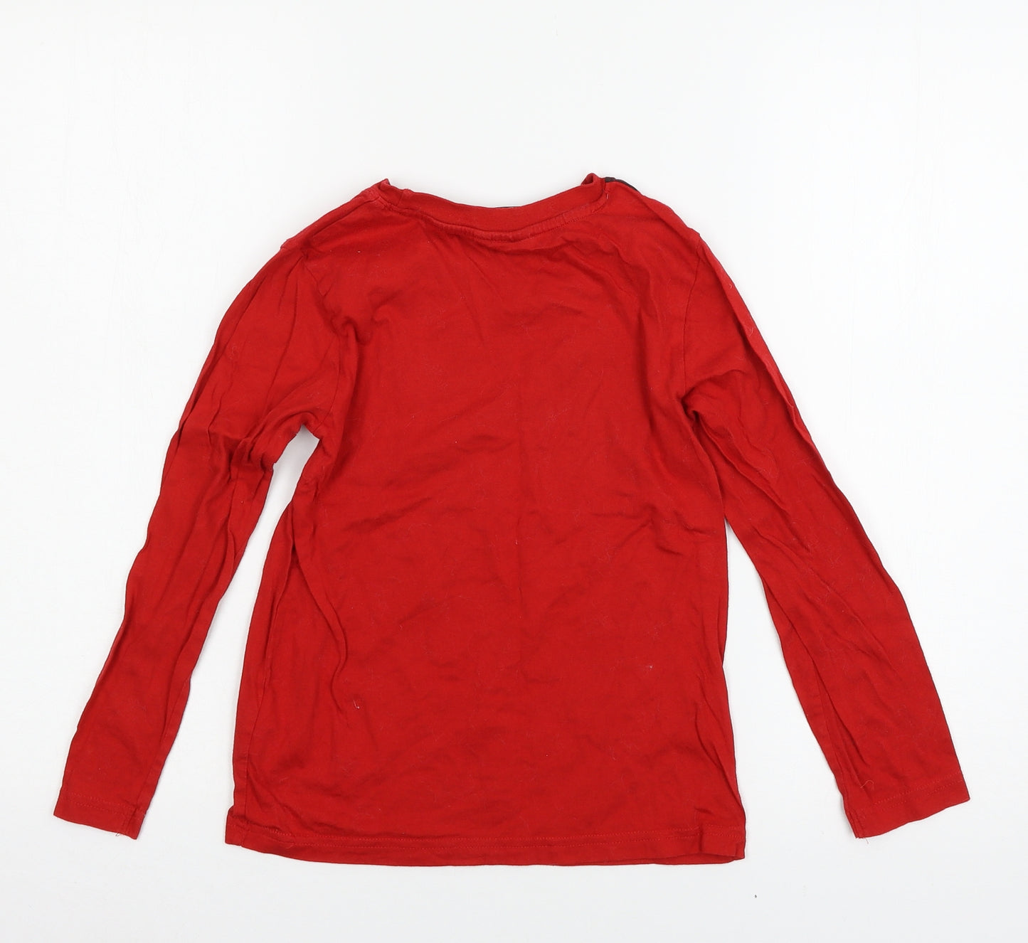 Jurassic Park Boys Red  Jersey Basic T-Shirt Size 8-9 Years  - Dinosaur