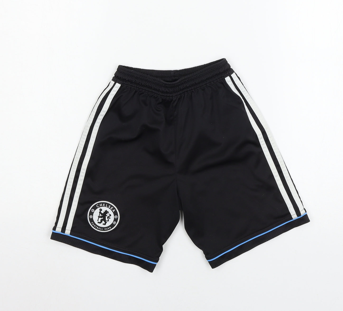 adidas Boys Black  Jersey Sweat Shorts Size 7-8 Years - Chelsea F.C