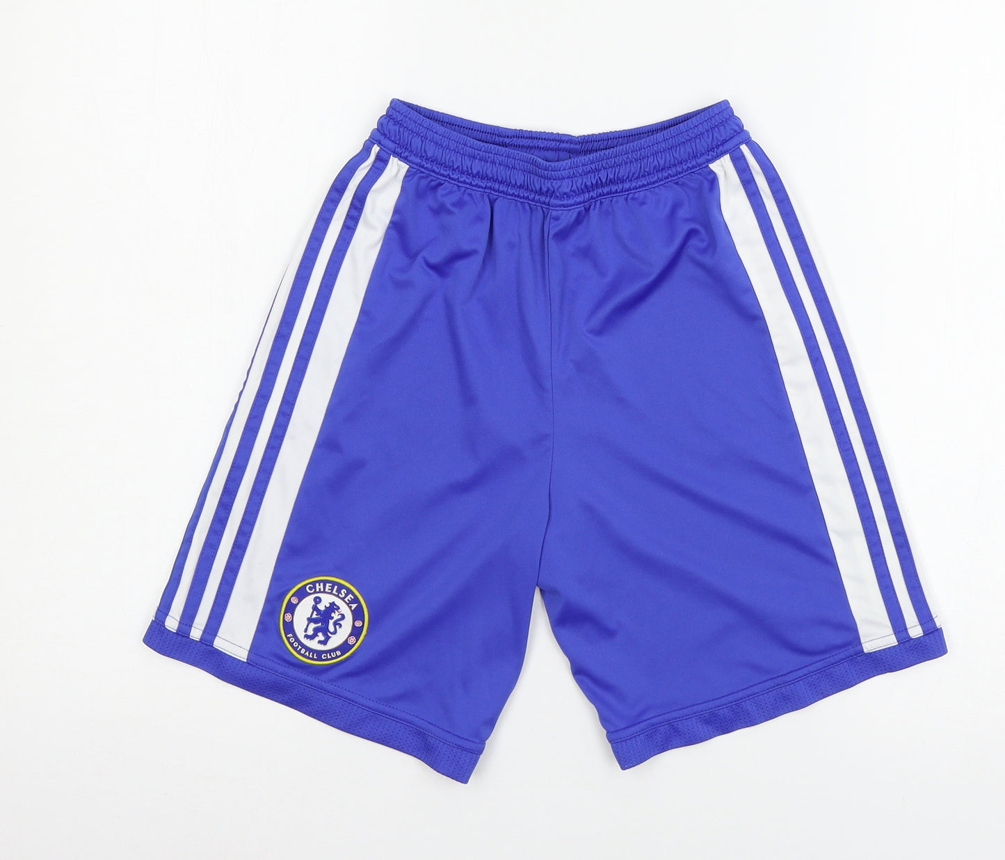 adidas Boys Blue  Jersey Sweat Shorts Size 11-12 Years - Chelsea F.C