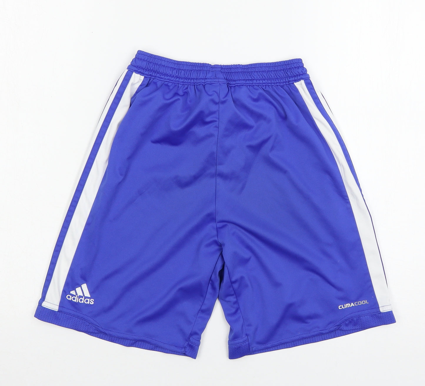 adidas Boys Blue  Jersey Sweat Shorts Size 11-12 Years - Chelsea F.C