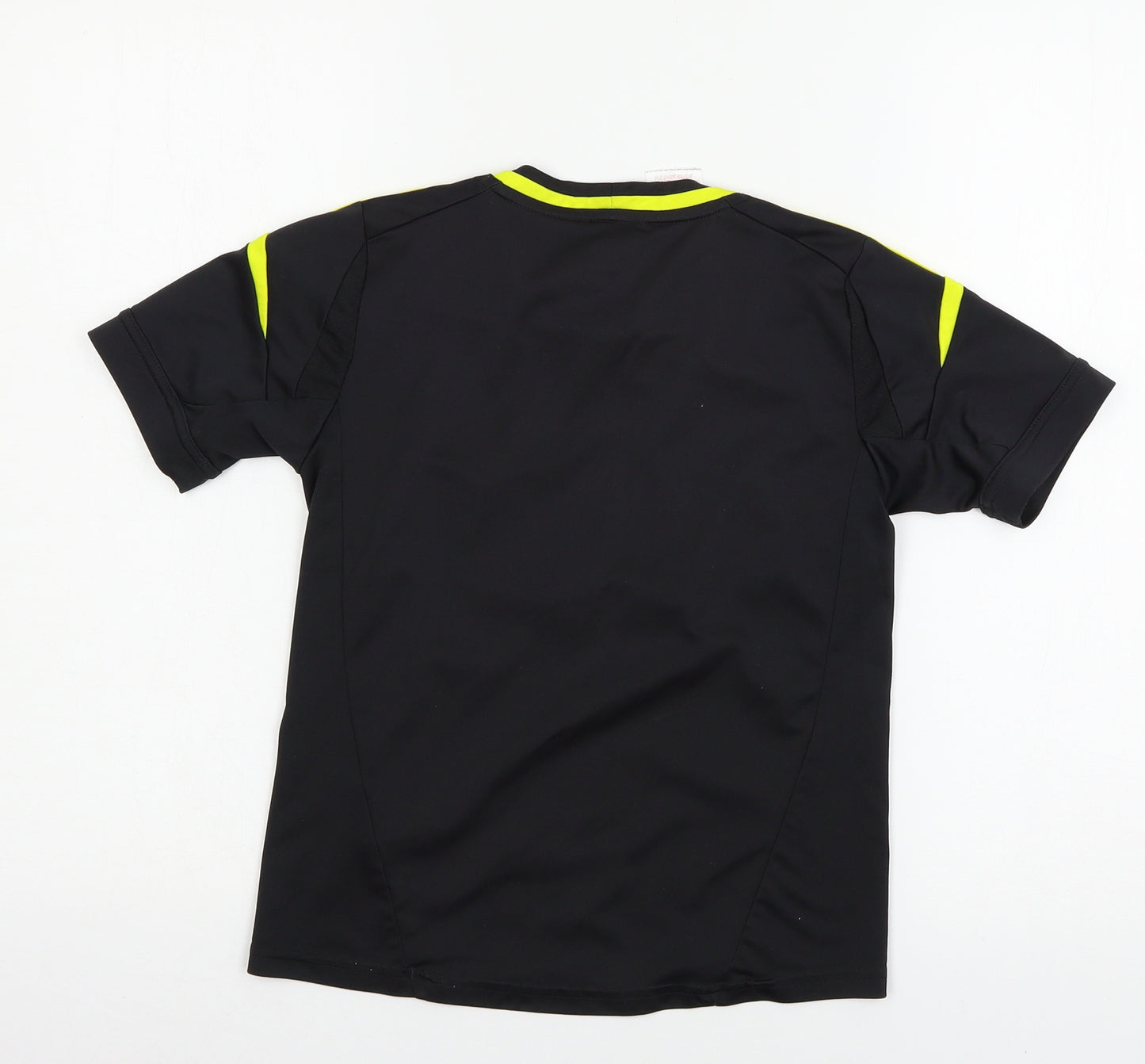 adidas Boys Black  Jersey Basic T-Shirt Size 7-8 Years  - Chelsea F.C