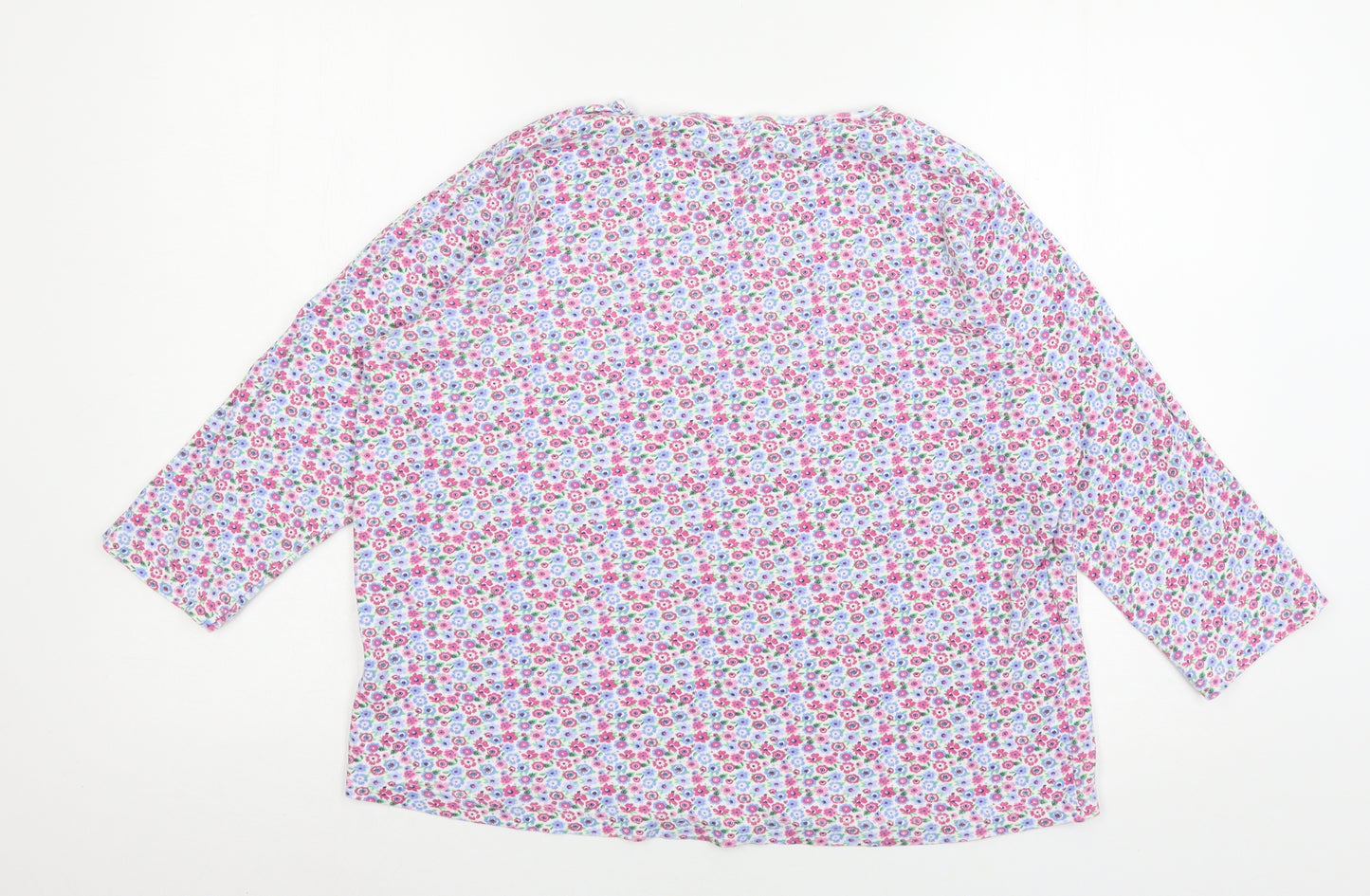 Country Rose Womens Multicoloured Floral Jersey Basic T-Shirt Size M