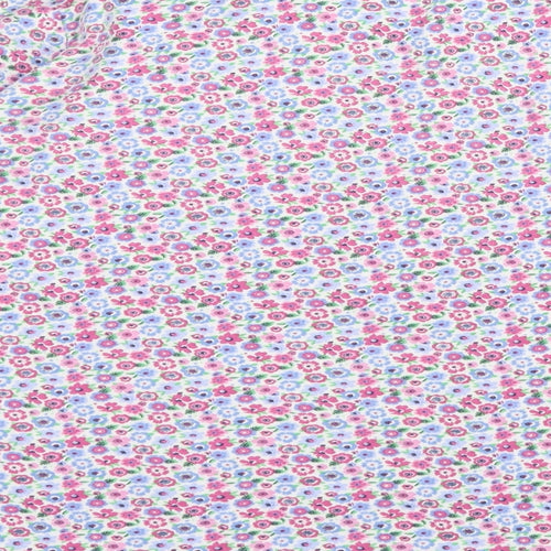 Country Rose Womens Multicoloured Floral Jersey Basic T-Shirt Size M