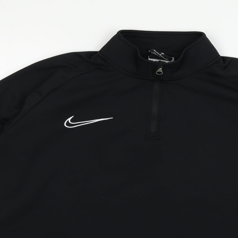 Nike Mens Black  Jersey Pullover Sweatshirt Size M