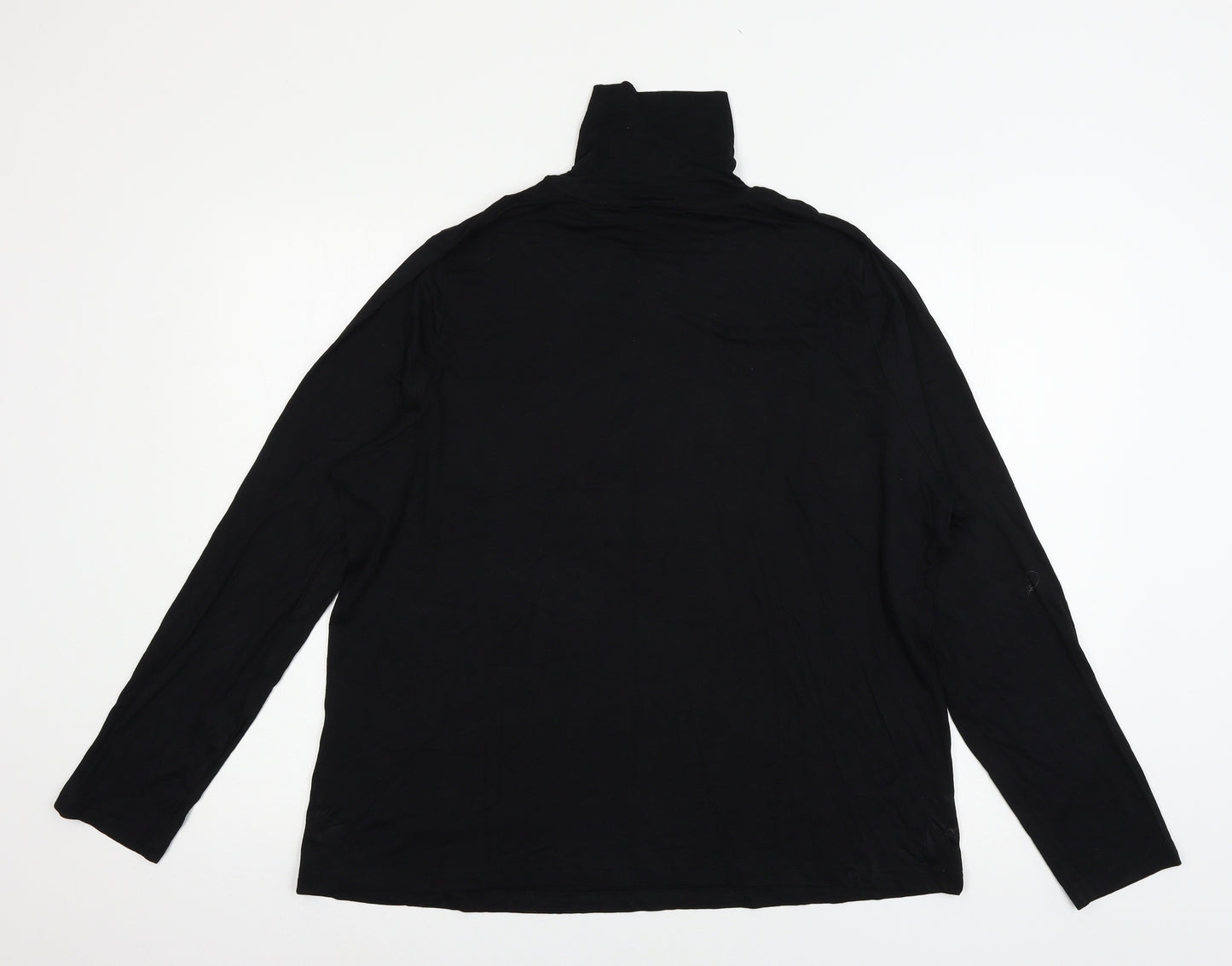 Studio Womens Black  Jersey Basic T-Shirt Size 20