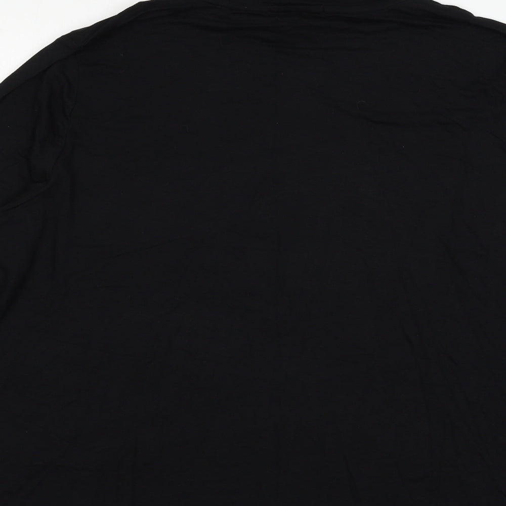 Studio Womens Black  Jersey Basic T-Shirt Size 20