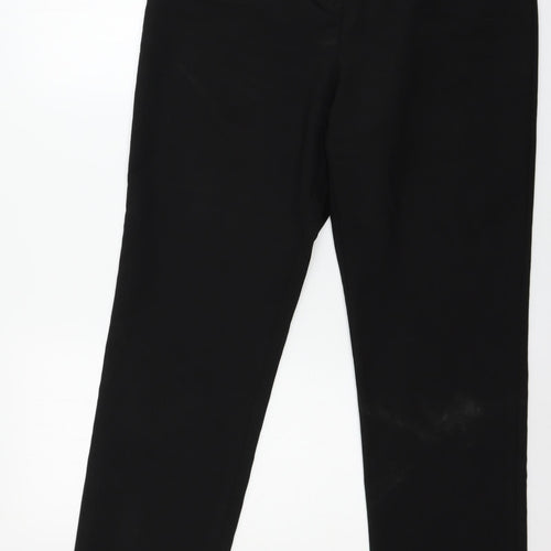 Papaya Womens Black   Trousers  Size 14 L30 in