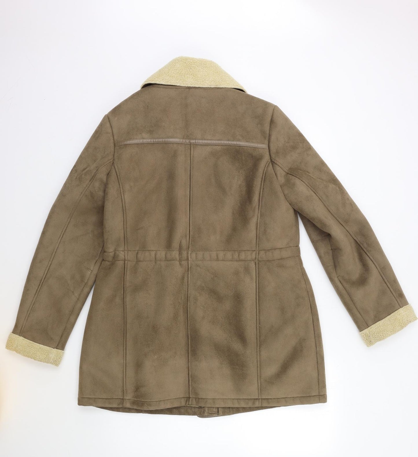 Marks and Spencer Womens Brown   Overcoat Coat Size 14