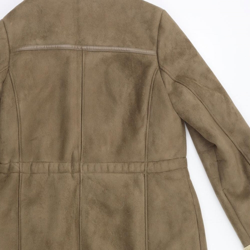 Marks and Spencer Womens Brown   Overcoat Coat Size 14