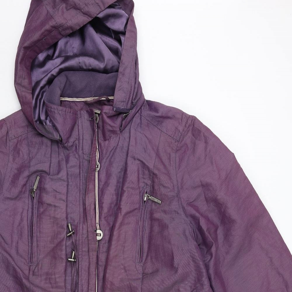 Per Una Womens Purple   Overcoat Coat Size 22