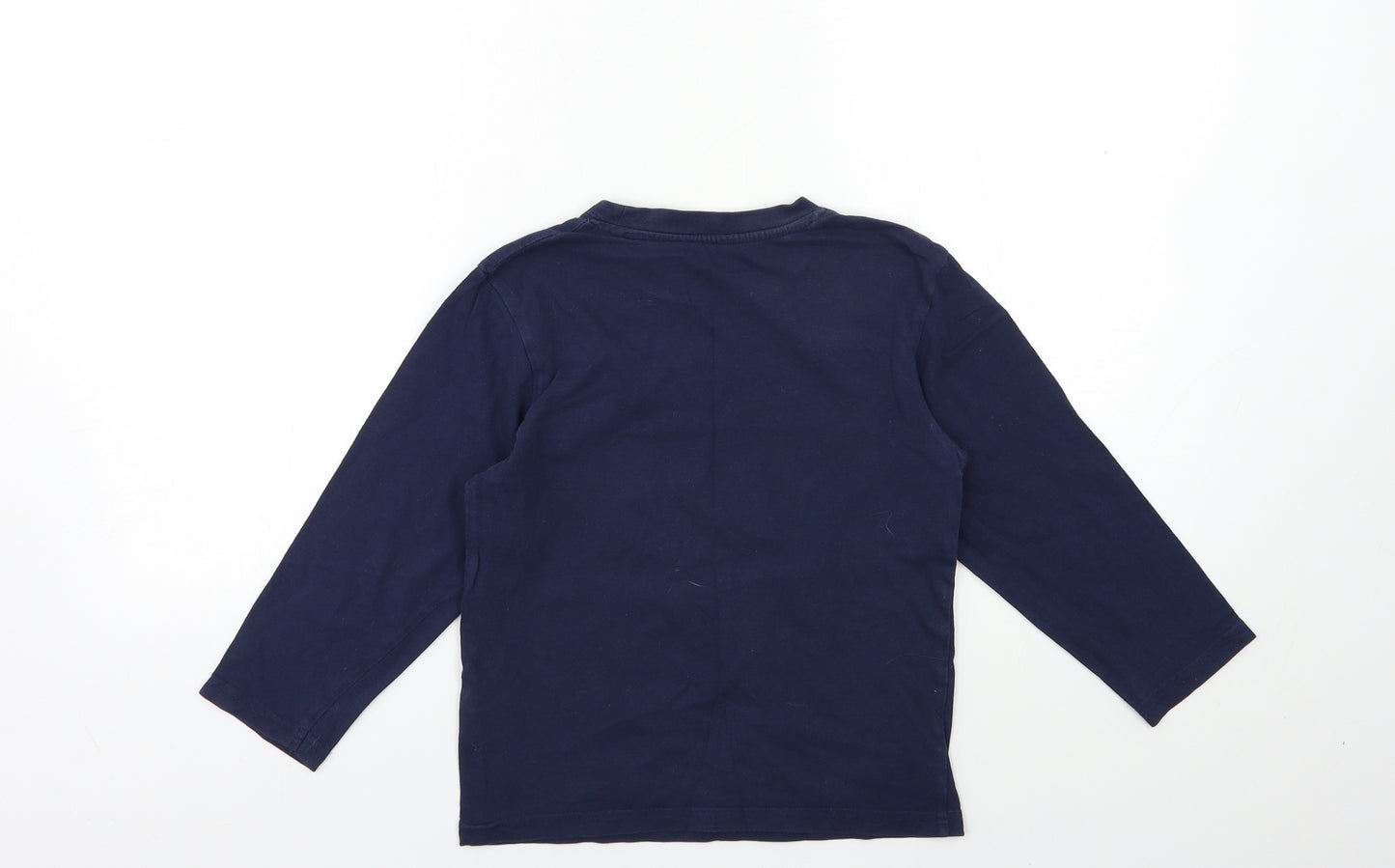 Preworn Boys Blue   Basic T-Shirt Size 6-7 Years  - football
