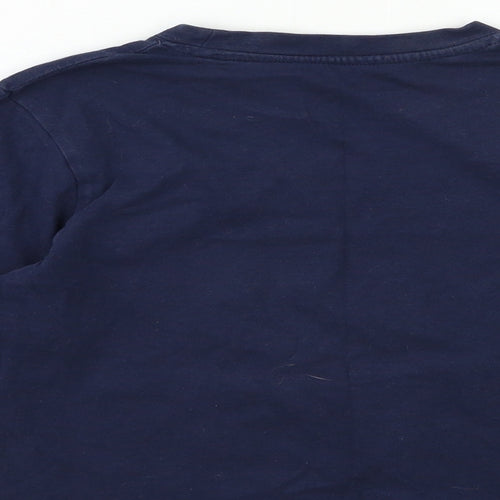 Preworn Boys Blue   Basic T-Shirt Size 6-7 Years  - football