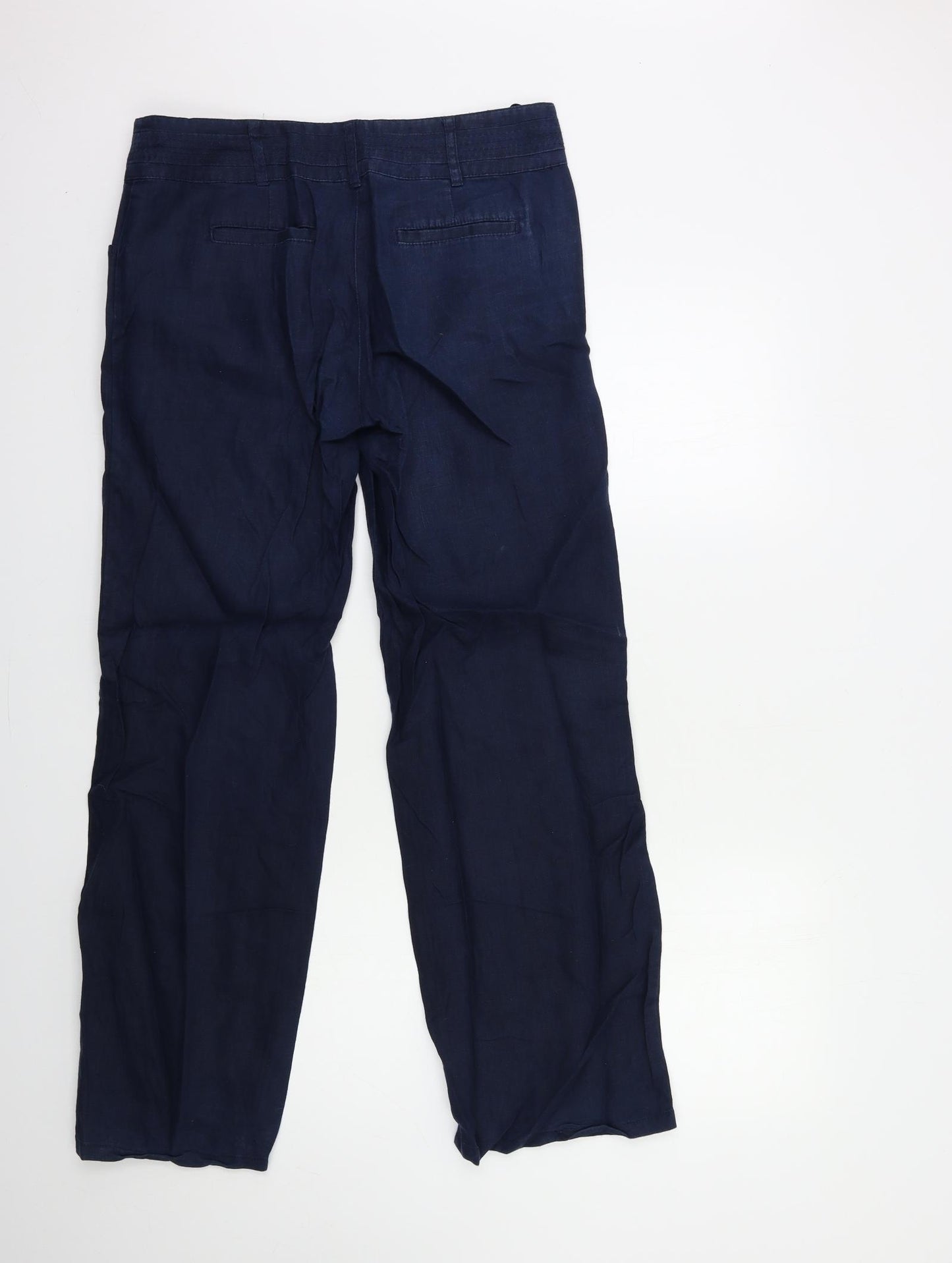 Monsoon Womens Blue   Trousers  Size 10 L32 in