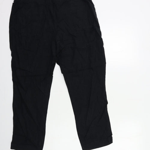 George Womens Black   Trousers  Size 14 L27 in