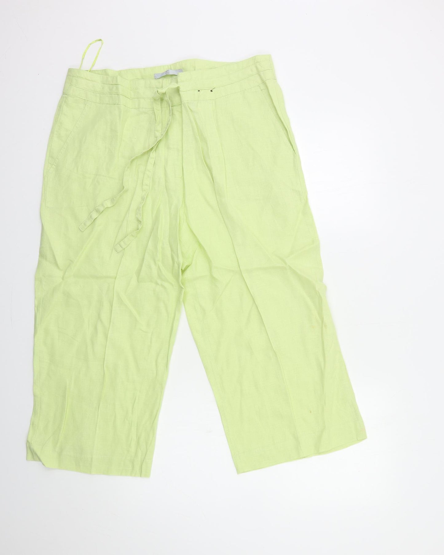 TU Womens Green   Cropped Trousers Size 16 L23 in