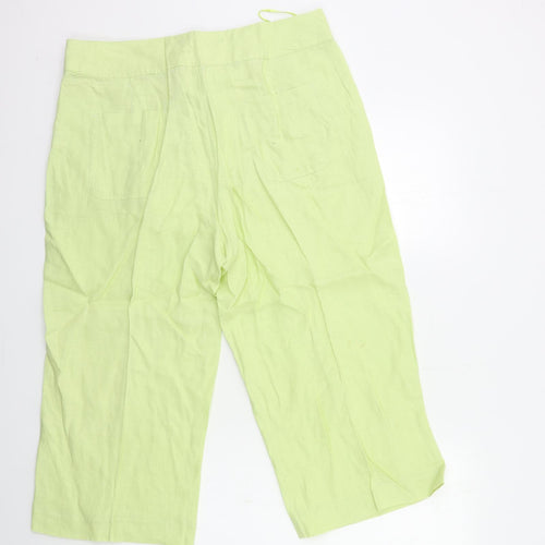 TU Womens Green   Cropped Trousers Size 16 L23 in