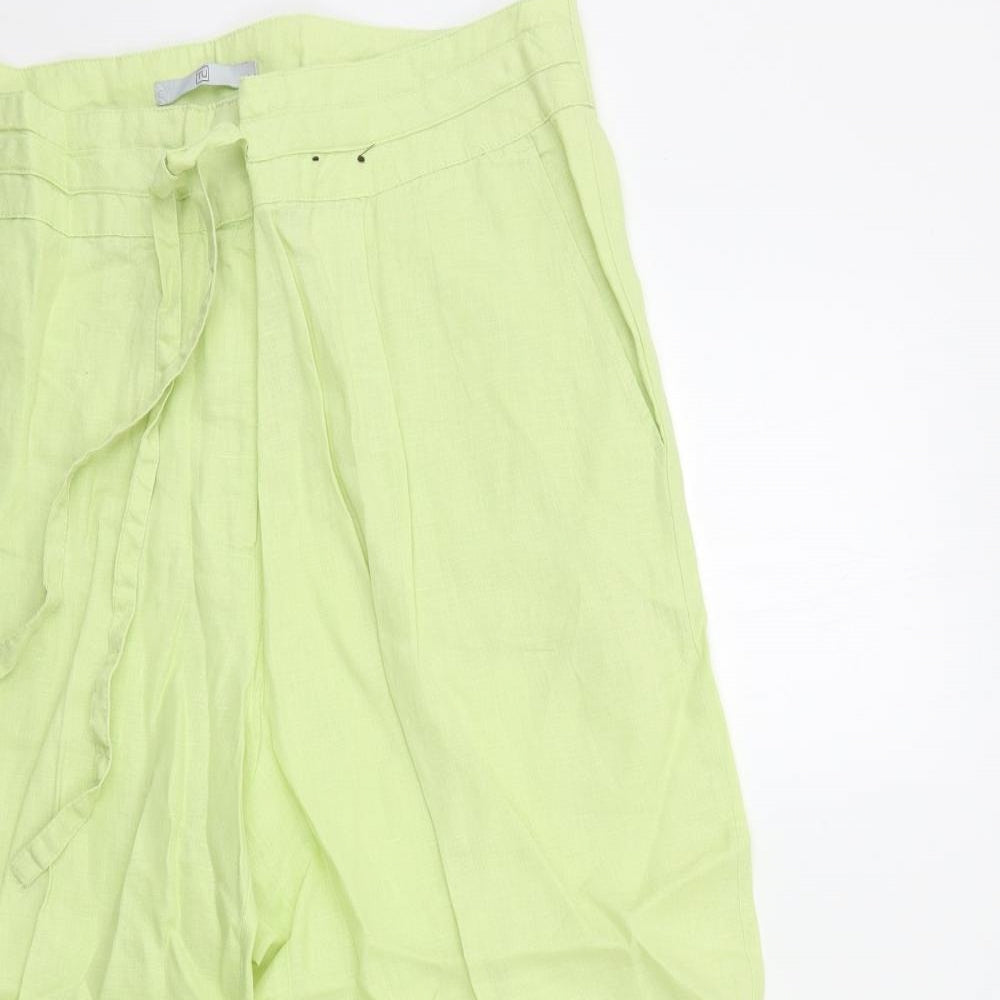 TU Womens Green   Cropped Trousers Size 16 L23 in