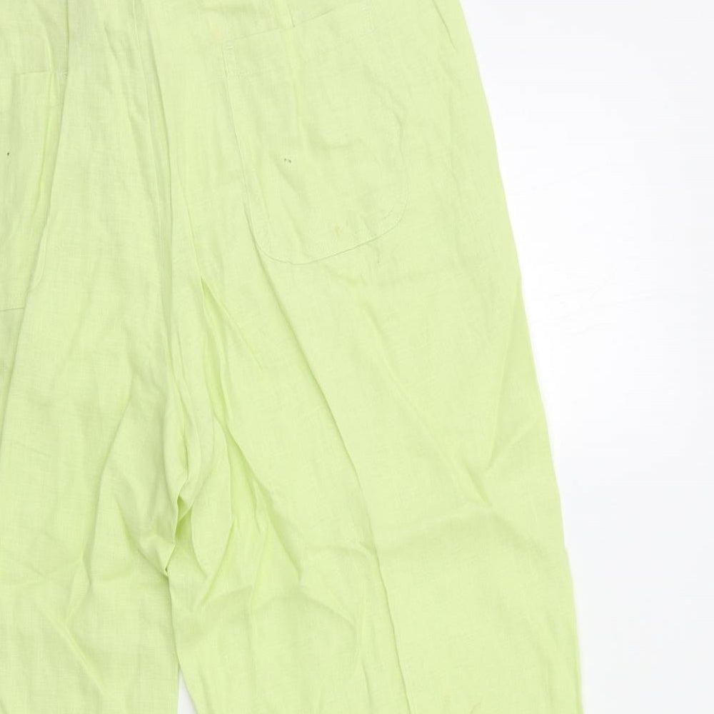 TU Womens Green   Cropped Trousers Size 16 L23 in