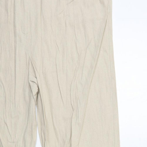 Marks and Spencer Womens Beige   Trousers  Size 18 L32 in