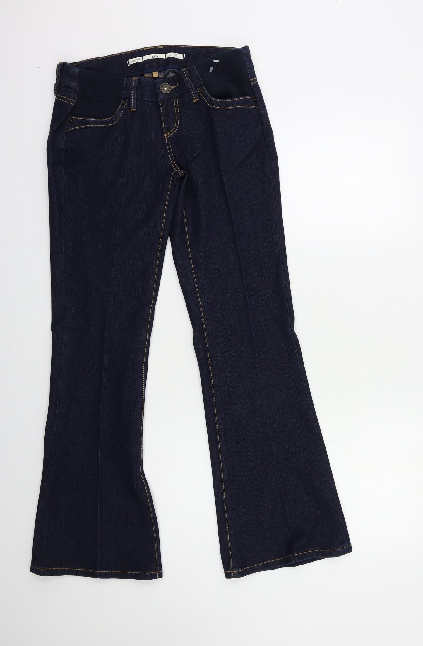 Topshop Womens Blue  Denim Bootcut Jeans Size 6 L30 in